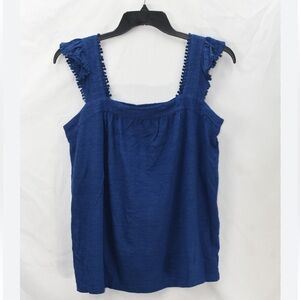 Style & Co. Sky Dream Ruffle Sleeve Tank Top